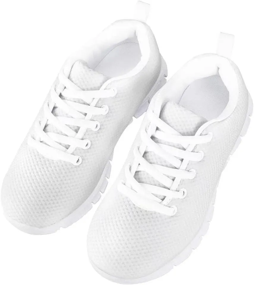 GIFTPUZZ Kids Running Shoes Casual Mesh Breathable Walking Hiking Sports Sneakers Platform Flats