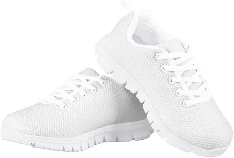 GIFTPUZZ Kids Running Shoes Casual Mesh Breathable Walking Hiking Sports Sneakers Platform Flats