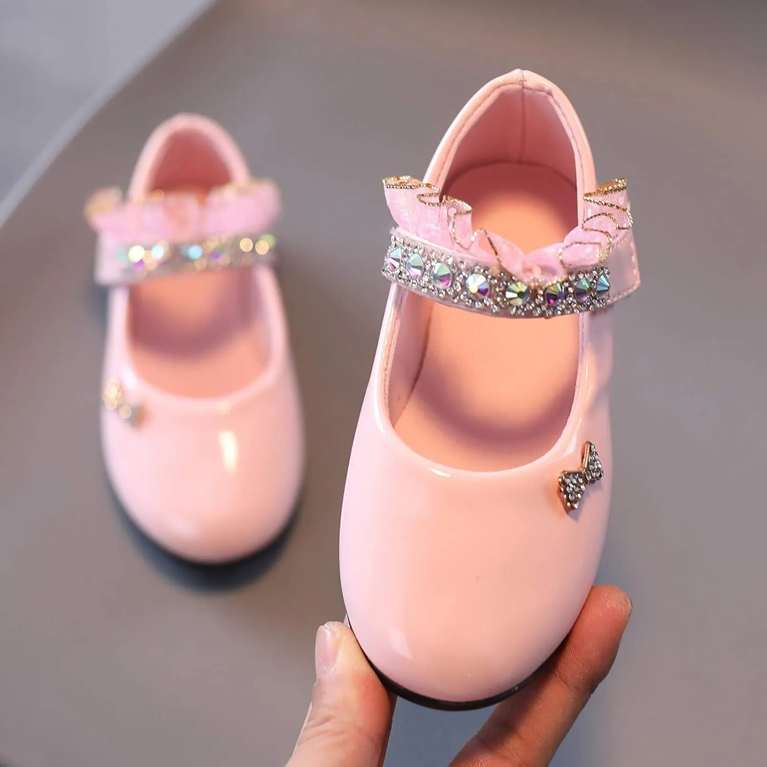 Girls Mary Jane Toddler Girl Dress Shoes Flower Girl Shoes Toddler Girl Ballet Flat for Wedding Party School Kid Shoes