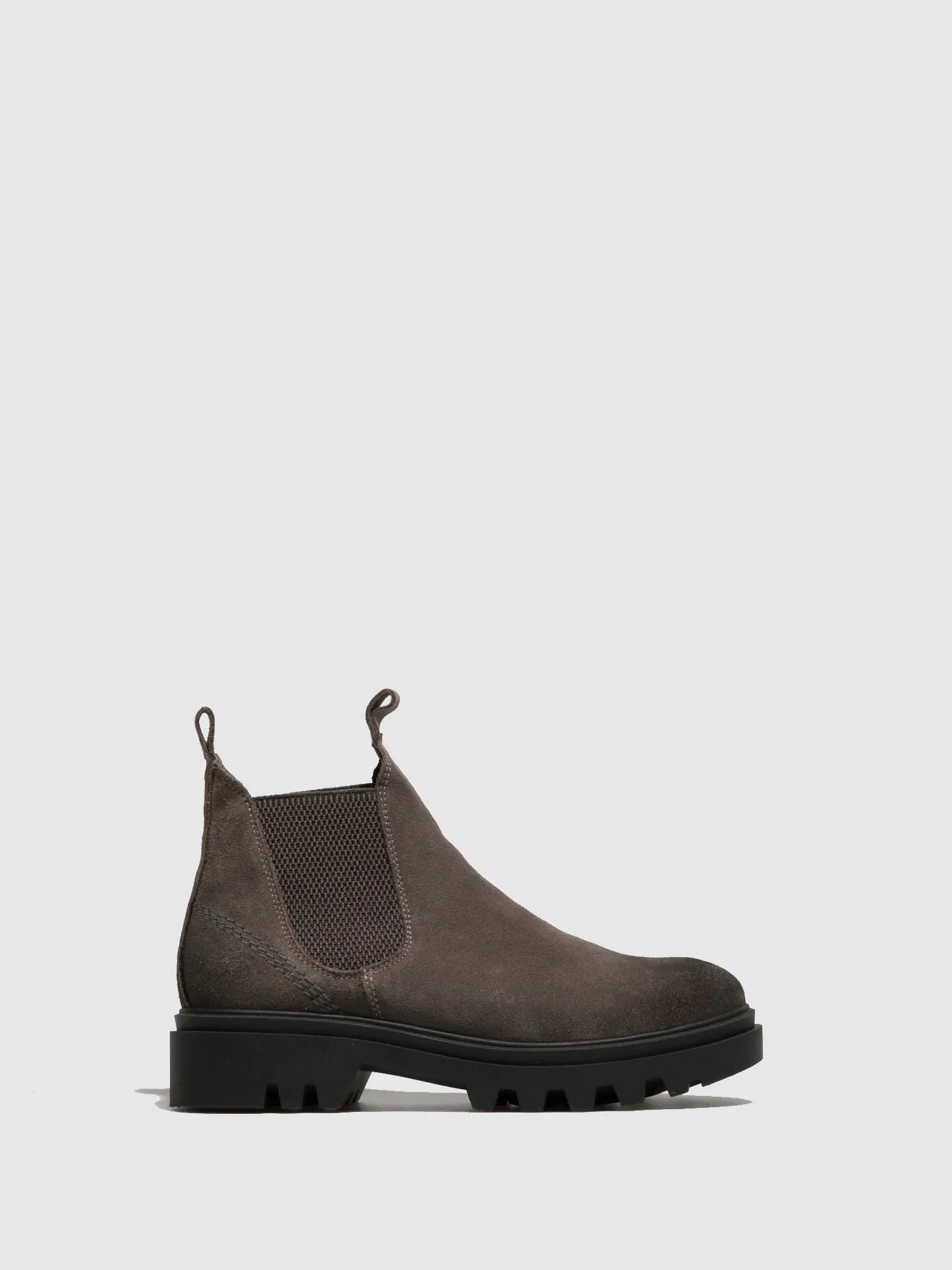 Gray Chelsea Ankle Boots