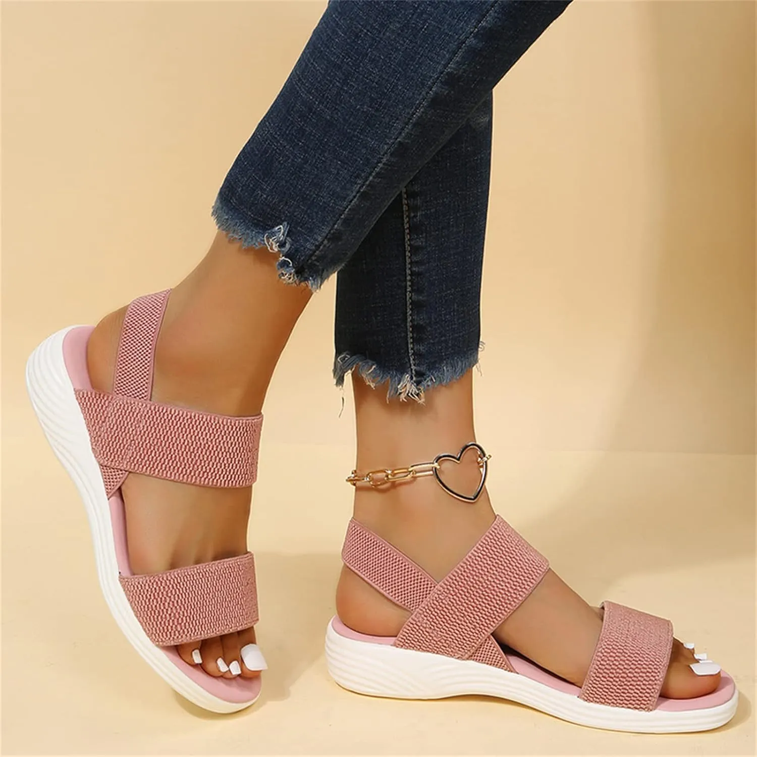Lausiuoe Comfortable Sandals For Women Dressy Arch Support Orthotic Flip Flops Summer Orthopedic Slippers For Flat Feet 2024