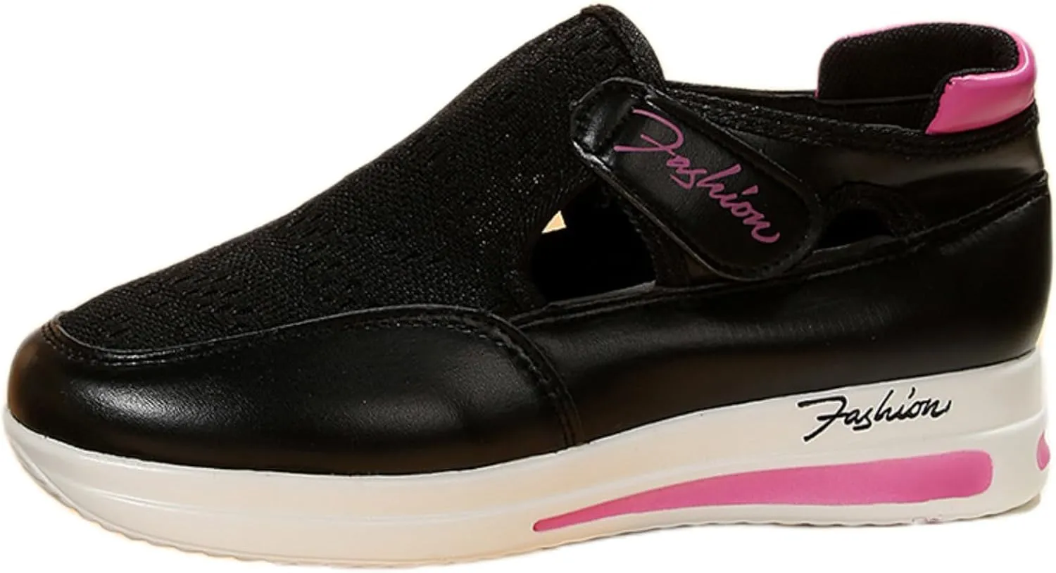 Lausiuoe Sneakers For Women Platform Slip On Fashion Canvas Shoes Lightweight Non-Slip Casual Comfortable Walking Flat Loafer