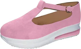 Lausiuoe Sneakers For Women Platform Slip On Low Top Canvas Shoes Casual Fashion Lightweight Comfortable Walking Flat Loafers