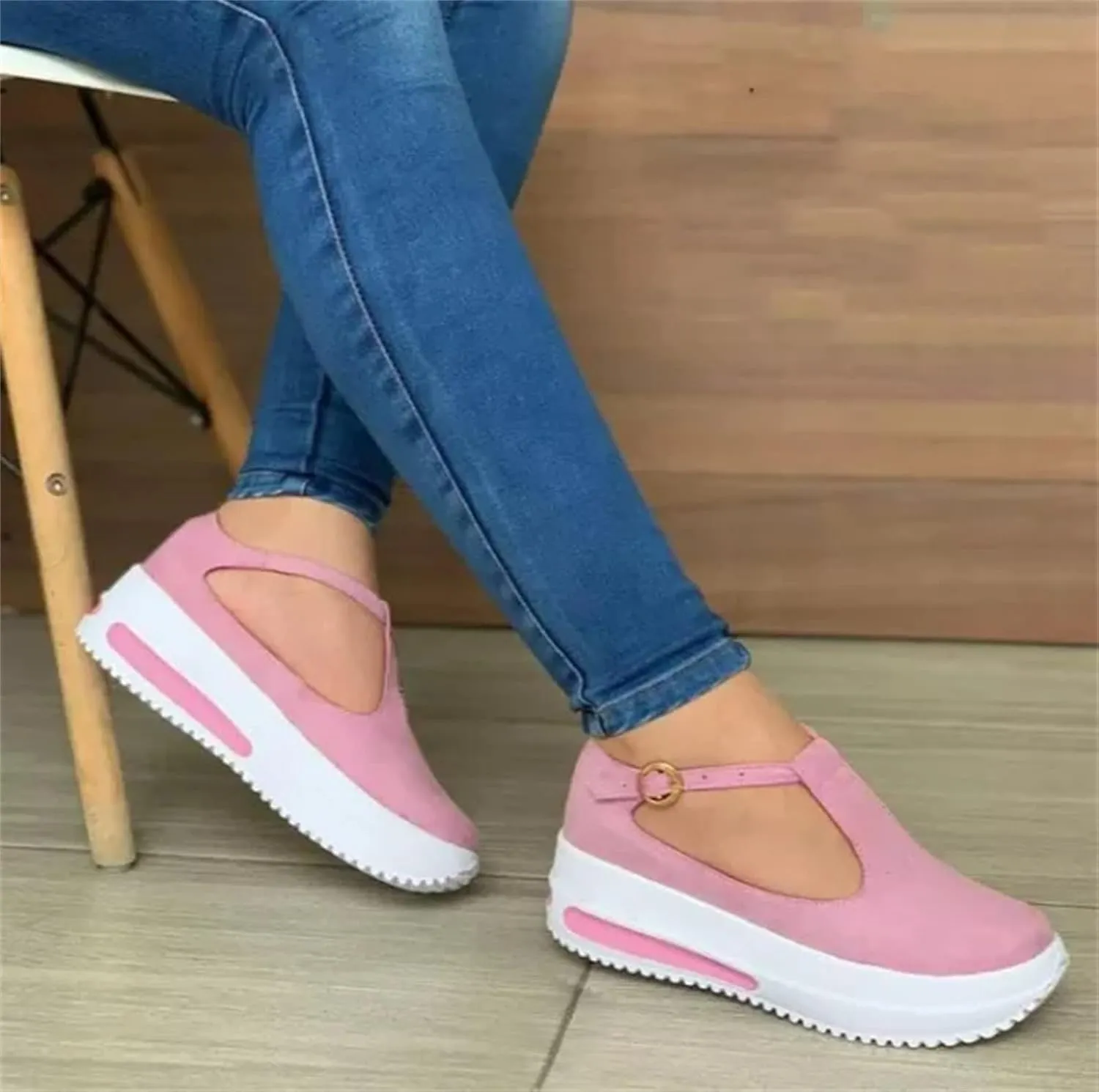 Lausiuoe Sneakers For Women Platform Slip On Low Top Canvas Shoes Casual Fashion Lightweight Comfortable Walking Flat Loafers
