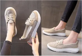 Orthopedic Walking Shoes for Women: Slip-On, Arch Support, Breathable Mesh, Non-Slip Sole, Casual Walking Loafers,Walking Sandals with Arch Support