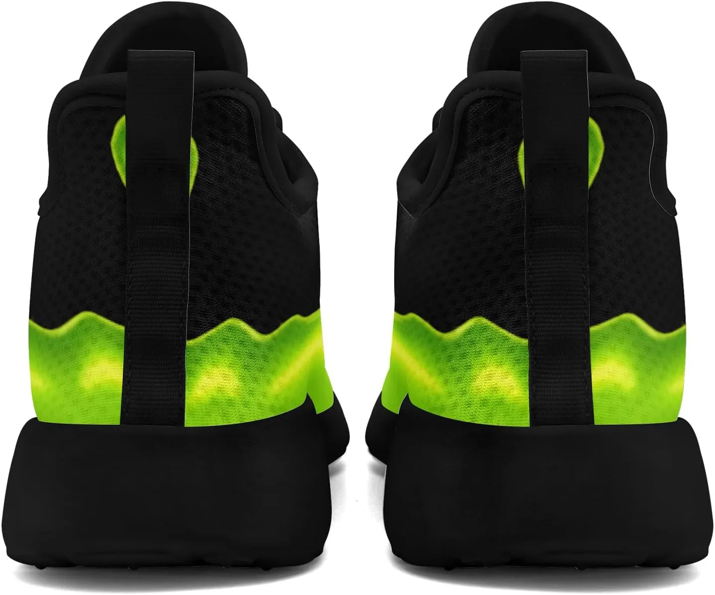 Skull Walking Shoes for Men Mesh Athletic Road Running Shoes Lightweight Breathable Halloween Training Sports Shoes Tennis Walking Sneaker