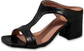 Square Toe Heeled Sandals High Block Heel Sandals Thick Heels High Heel Fish Mouth Hollow Sandal For Women
