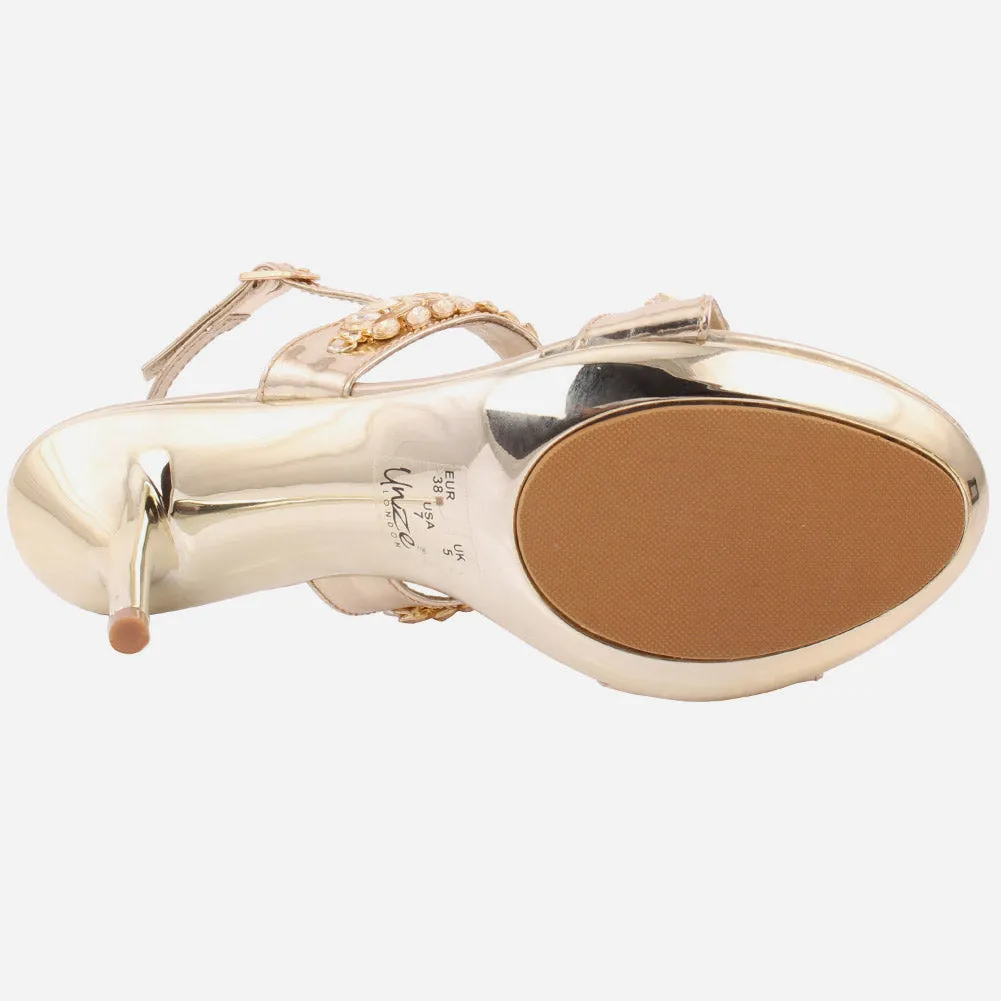 Women "Chole" High Heel Evening Sandals