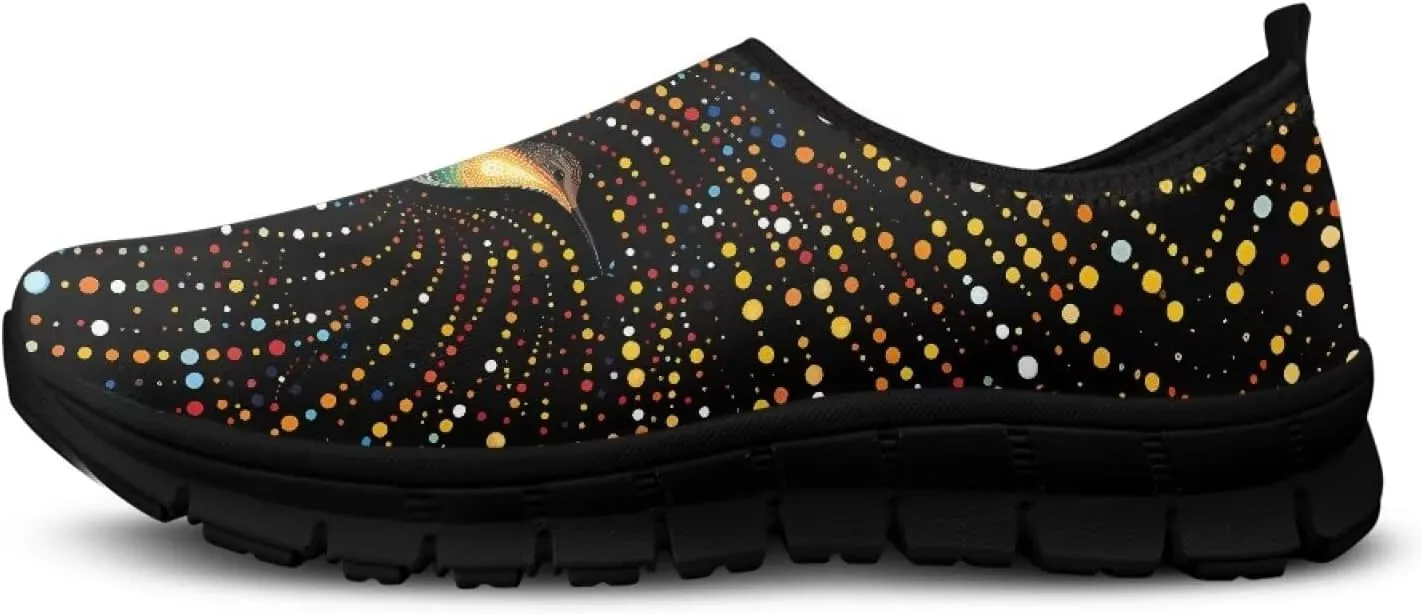 Women Sports Air Running Sneakers Lightweight Slide-in Casual Walking Shoes（Black Sole）
