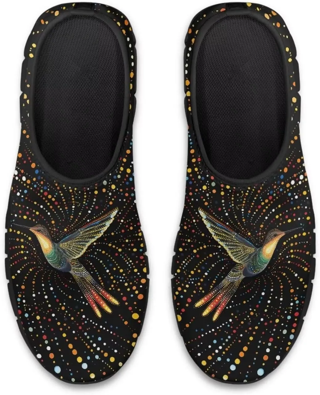 Women Sports Air Running Sneakers Lightweight Slide-in Casual Walking Shoes（Black Sole）
