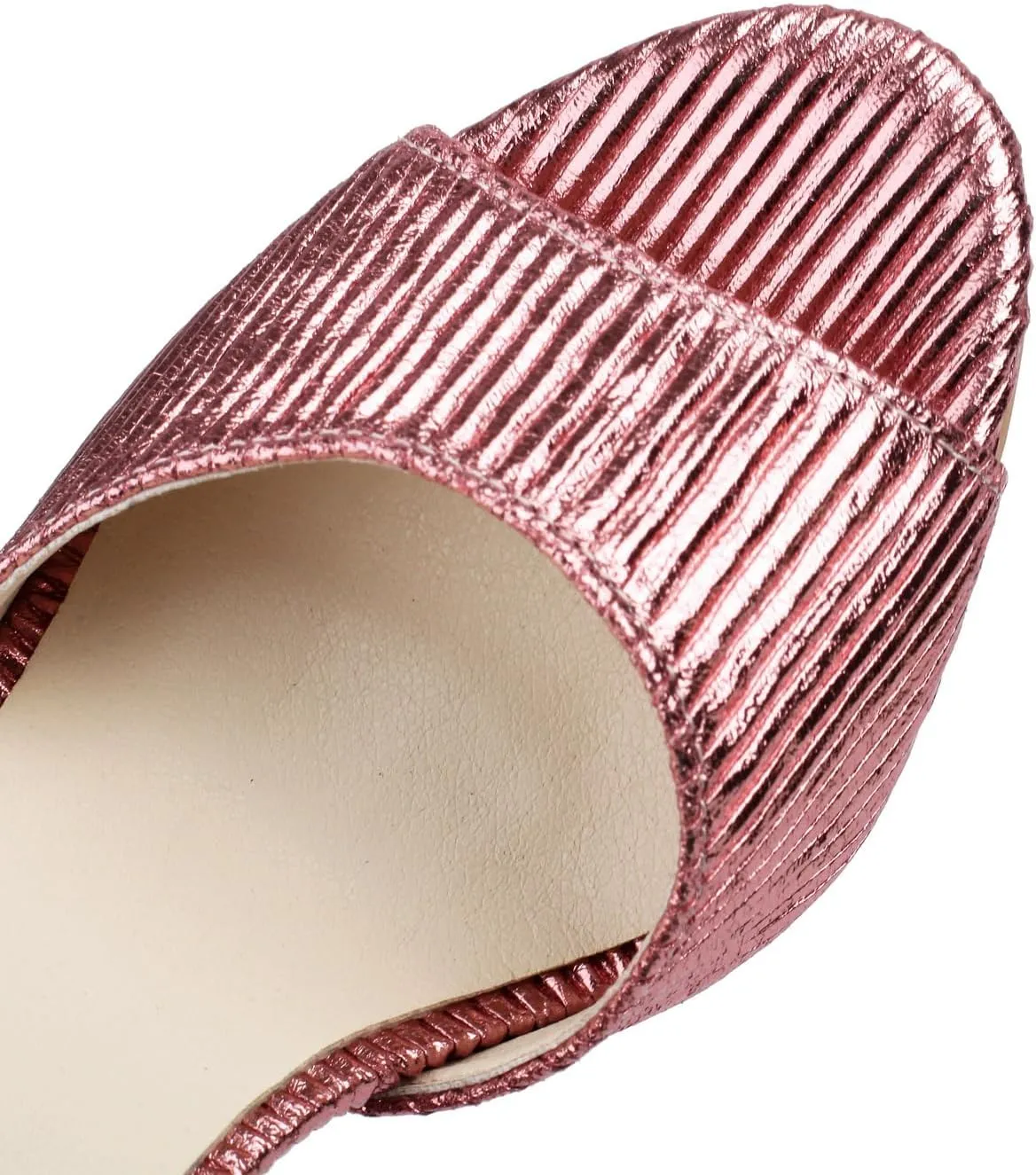Women's JS66 Leather Buckle Block Microfiber High Block Heeled Sandals
